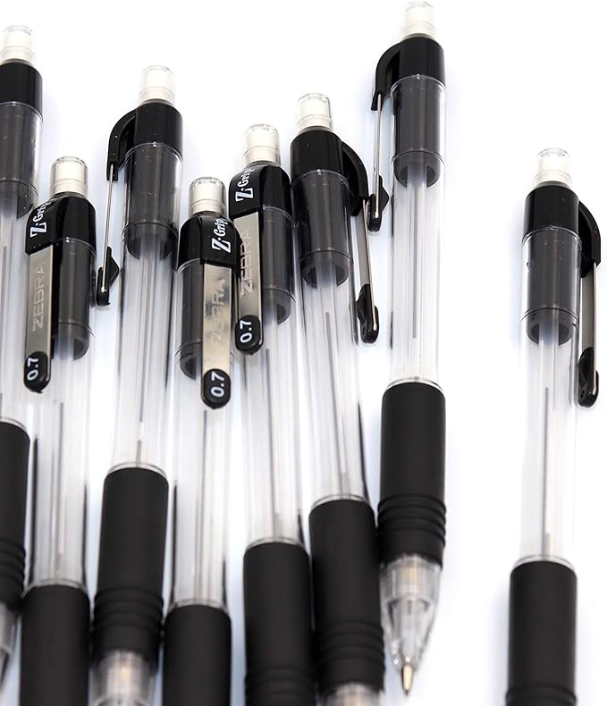 ZEBRA Z-Grip Mechanical Pencil, 0.7mm Point Size, HB #2 Graphite, Black Grip, 24-Count - (Case of 48 packs, 1152 Count Total) (15241)