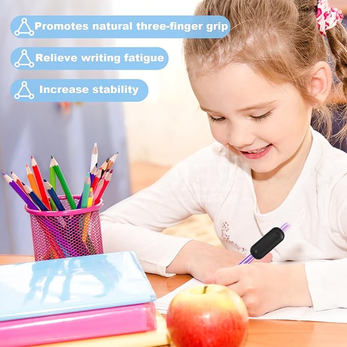Weighted Pencil Grips, 3 Pack 1oz Silicone Handwriting Aid for Kids, Elderly & Special Needs Improves Penmanship for Autism ADHD Tremors Dyspraxia & Fine Motor Skills