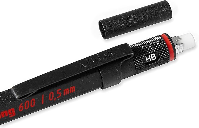 rOtring 600 Mechanical Pencil, 0.5mm, Black Barrel - For Writing, Drafting, Engineering, Architecture Professionals
