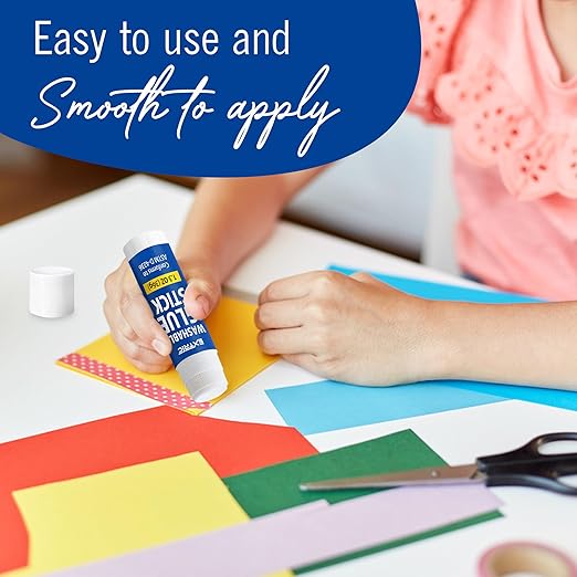 Glue Sticks Bulk Classroom, White Glue Sticks for Kids 36 Count, 1.3 Ounce, Washable All Purpose, for Kids, School and Home