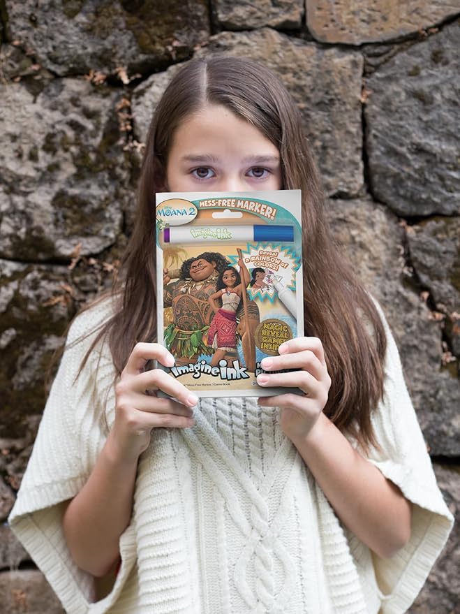 Bendon Moana 2 Imagine Ink | Moana Coloring Book with Mess Free Marker | Moana Activity Book | 16 Pages | Officially Licensed