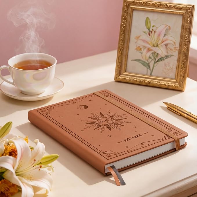 EMSHOI Dotted Journal Notebook, 192 Pages, A5 Size (5.7'' x 8.3'')