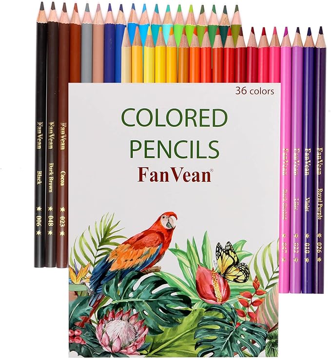 Colored Pencils for Kids(36ct): Coloring Pencil for Adult Coloring Books Color Pencils Set