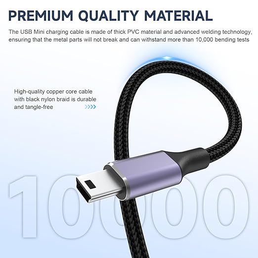 TI 84 Cable Compatible with Texas Instruments TI-84 Plus, TI-84 Plus CE, TI-84 Plus C Silver Edition, TI-89 Titanium, TI-Nspire CX II, TI-Nspire CX II CAS, TI Nspire CX CAS Graphing Calculator, 3.3ft
