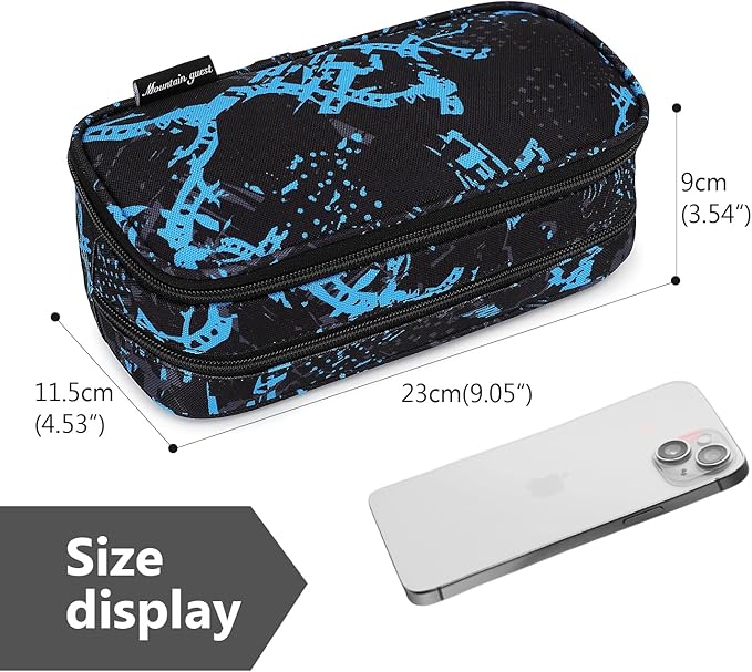 Mountain guest Pencil Cases for kids, Large Capacity Pencil Pouch, Office College School Marker Organizer Case pen for Men Women Adult Teens