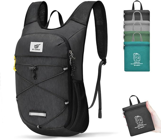 SKYSPER Foldable Hiking Backpack - 10L/15L Small Lightweight Daypack Breathable Travel Backpacks