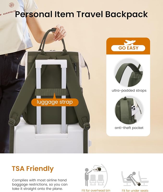 LOVEVOOK Puffer Laptop Backpack for Women, 17 Inch Work Backpack purse for Nurse Teacher, Personal Item Travel Bag College Computer Daypack for Daily Commute