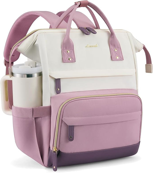 LOVEVOOK Laptop Backpack for Women, 15.6 Inch Work Business Backpacks Purse With Large Capacity