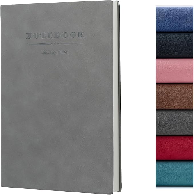360 Pages B5 Journaling Notebooks, 100 Gsm Paper Thick Lined Journal Notebook for Women Men, Journals for Writing Soft Cover College Supplies for for Work Note Taking, Perfect for Office School, Grey