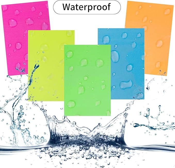 Transparent Sticky Notes,3x3 Inch Clear Sticky Notes,Waterproof White Bible Sticky Note,Transparent Stickers for School Supplies College(3-Color,10 Packs,500 Sheets)