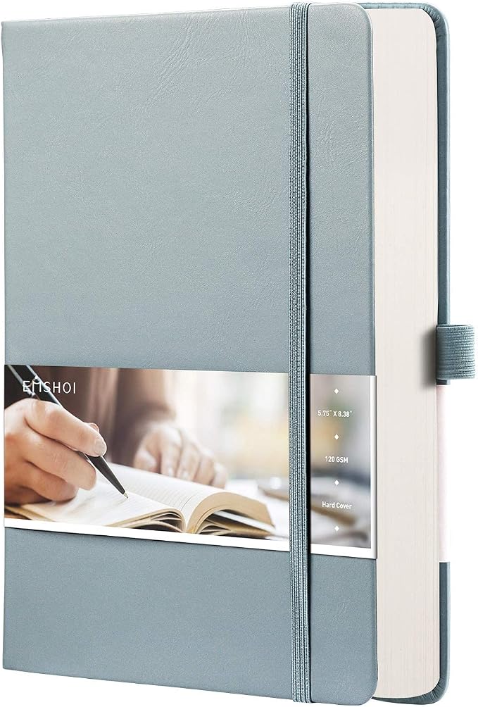 EMSHOI Dotted Journal Notebook, 256 Pages, A5 Size (5.7'' x 8.3'')