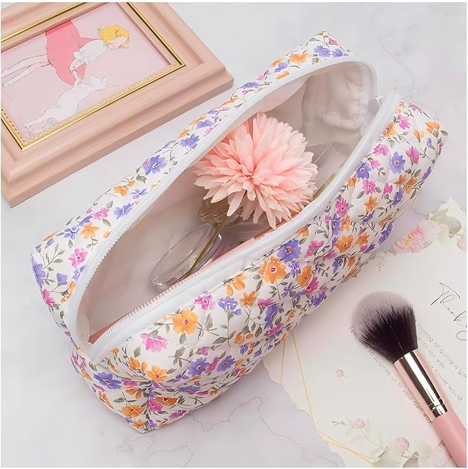 Pencil Case Pen Case Office College School Storage Bag Pouch Holder Box Organizer Makeup Pouch Cosmetic Bag Aesthetic Cute Pencil Case for Girls Boys Kids (F)