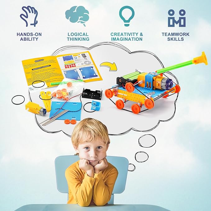 Robot STEM Kits for Kids Age 8-10, STEM Toys for Ages 8-13, Science Building Kit for Boys 6-8 8-12, Robotics Engineering Experiments Projects for 8 9 10 12-14 Year Old Boys Girls Birthday Gift