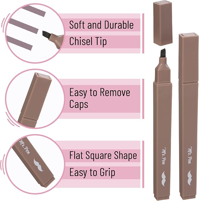 Mr. Pen- Aesthetic Highlighters No Bleed, 8 Pack, Assorted Colors | Chisel Tip, Cute Highlighters Assorted Colors for Journaling, Highlighting, Underlining, Fast Dry, Back to School Supplies