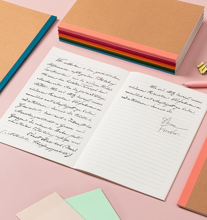 120Pack Lined Notebook Journals Bulk, A5 College Ruled Composition Notebook