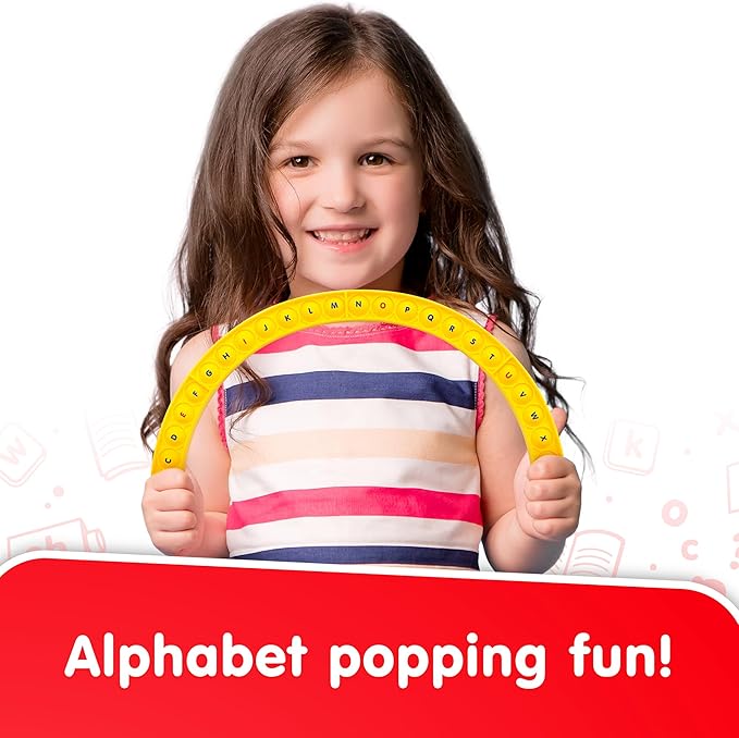 Junior Learning Alphabet Arc Bubble Board, Double-Sided, Ages 4-7, Letter Recognition, K-2 (Pack of 4)
