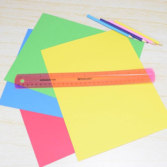 Westcott Shatterproof Ruler, 12-Inch, Pink (16011)