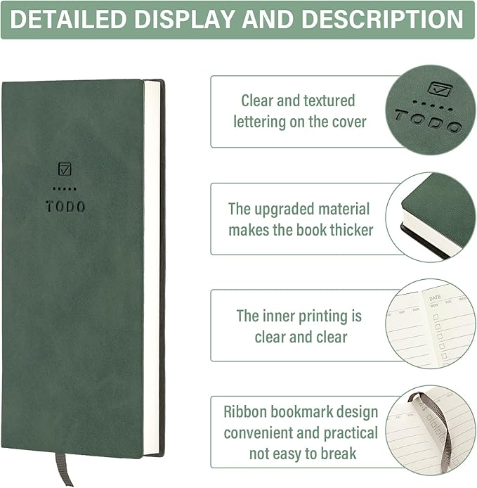 to Do List Notebook 196 Pages Daily to Do List Notepad for Work Pocket to Do List Undated Daily Planner Small Checklist Notebook