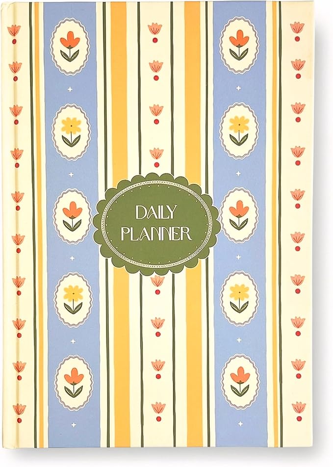 Notcoy Undated Daily Planner and Notebook, Aesthetic Hardcover Productivity Planner with To-Do List, Habit Tracker, Weekly & Monthly Views - Teacake