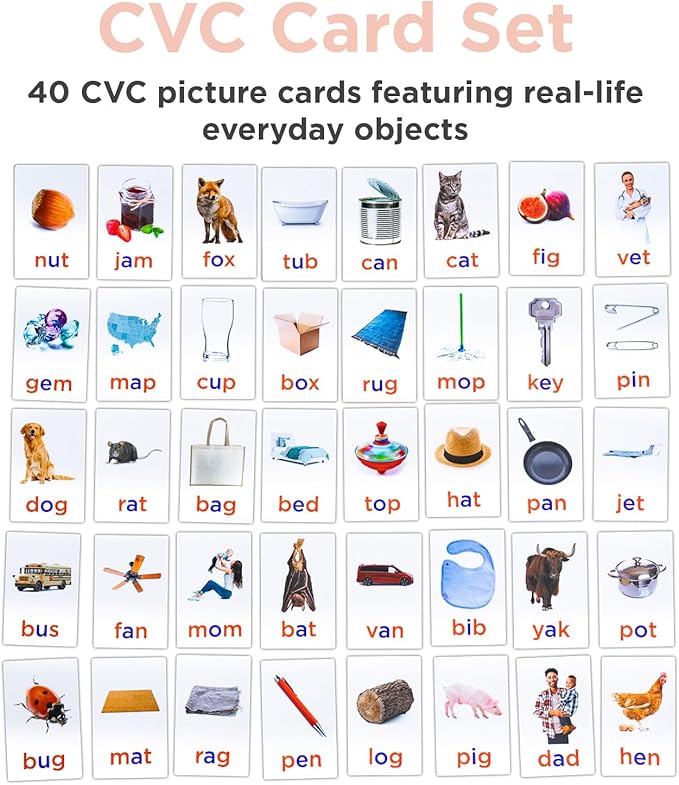 Magnetic Foam Letters for Kids - Classroom Alphabet Letters Kit 284 Pcs with CVC Cards - Montessori ABC Board Magnets