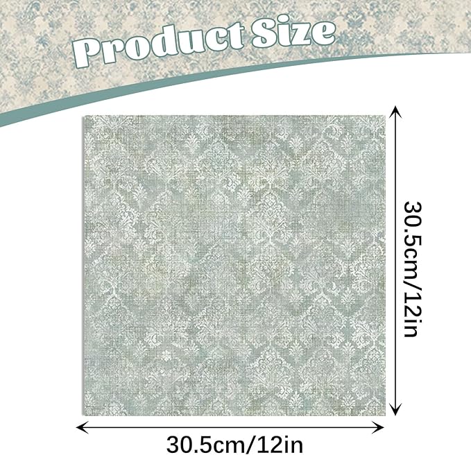 Scrapbook Paper 12x12 Double Sided Background Paper for Scrapbooking, 48 Sheets/48 Designs Decorative Craft Papers Vintage Patterned Papers for Card Making Journaling Decor (A)