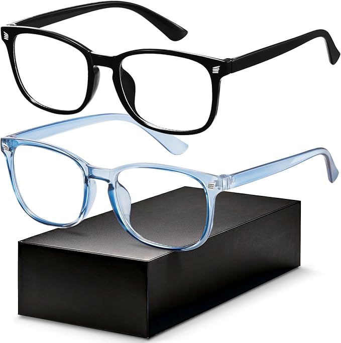 Gaoye Eyewear Frames for Men - Blue Light Blocking Square Glasses, Anti UV Ray Computer Gaming, Blue Blockers for Women