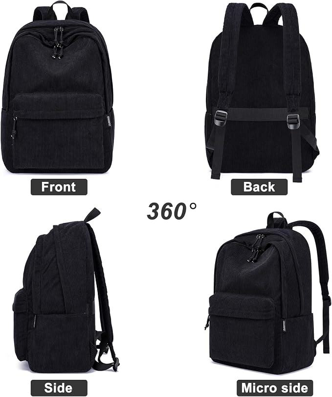 ZUBOND Backpack for School Girls and Boys, Lightweight School Bookbag for Teens, College Students Women & Men, Cute Large Laptop Backpack Fits 17.3 Inch Notebook