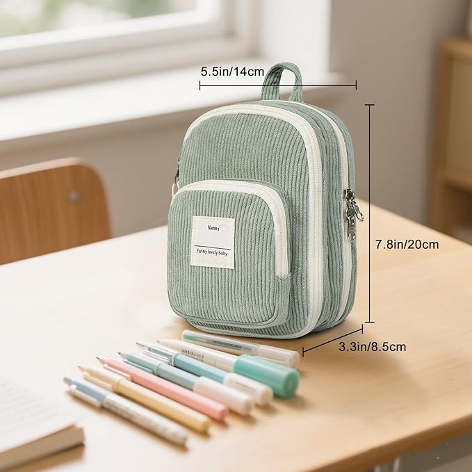LEDAOU Pencil Case Cute Zipper Pencil Pouch Large Capacity Pencil Bag Organizer School Supplies for Girls Boys Kids