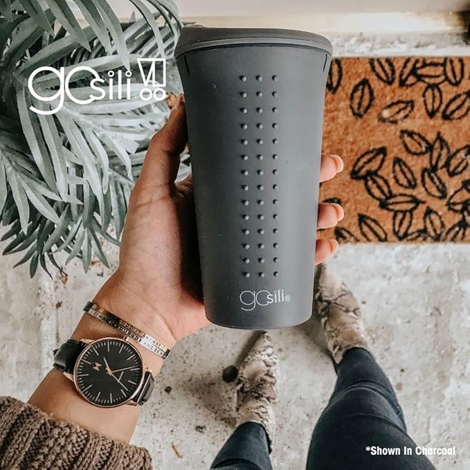 Printed Silicone Travel Mug - Confetti