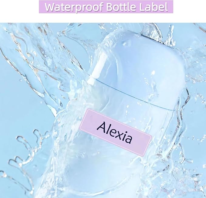 Assorted Colors Waterproof Removable Labels - 400PCS with Pen Adhesive Name Label Stickers for Water Bottles,Baby Daycare,Kids School Supplies,Home Office Organization