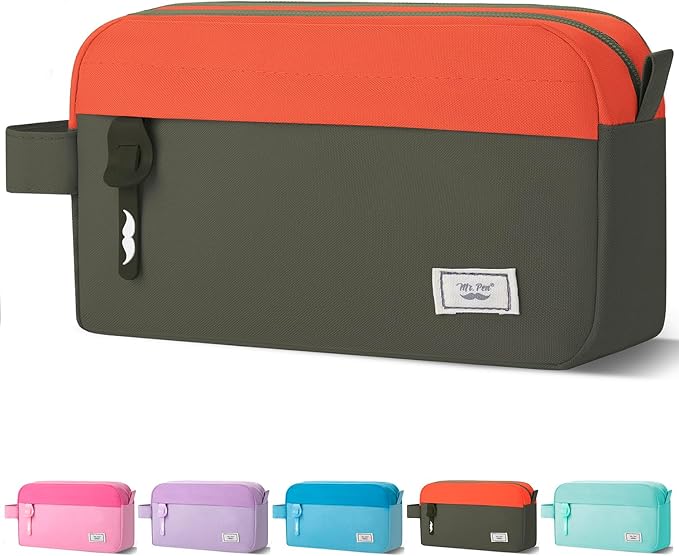 Mr. Pen Large Capacity Pencil Pouches and Bags - Mint Green School