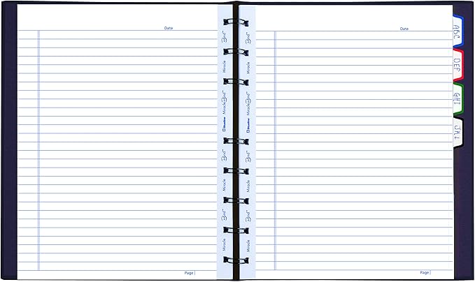Blueline MiracleBind Notebook, 1-Subject, Medium/College Rule, Purple Cover, (75) 9.25 x 7.25 Sheets