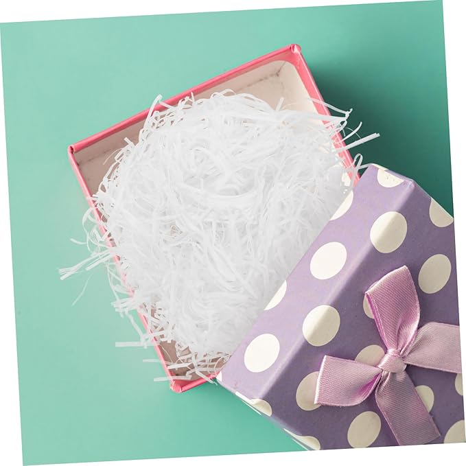 Holibanna 1bag Reusable Shredded Paper Filler for Baskets and Boxes Crinkle Paper Packaging Grass Cushion