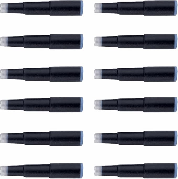 2 Packs - Cross Fountain Pen Cartridge Ink Refills, Black Ink Cartridges, 6 per card (8921)