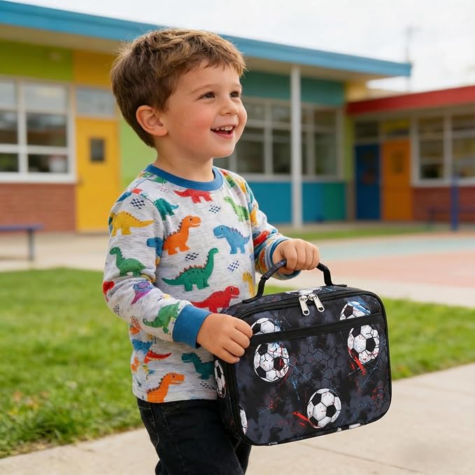 CAMTOP Lunch Box Kids Boys Insulated Lunch Cooler Bag Reusable Lunch Tote Kit for School Travel