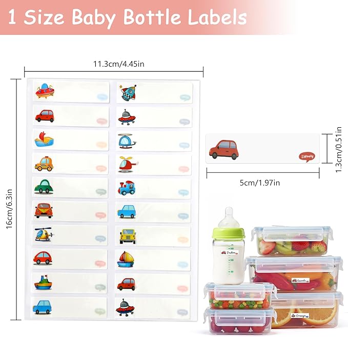 Name Labels for Kids Stuff Daycare, Name Tag Stickers for School Essentials,320 PCS Baby Waterproof Reusable Bottle Label for School Supplies, Self-Adhesive Washable Sticker Tags for Kid Water Bottles
