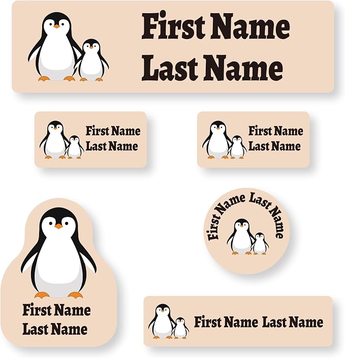 Personalized Daycare Name Labels for Kids (71Labels) - Custom Durable Waterproof Name Stickers for Clothing Tags, Water Bottles, Lunch Boxes, and School Supplies - Dishwasher, Washer