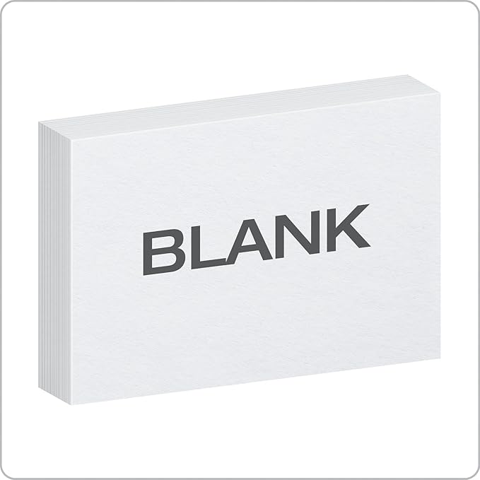 Oxford White Index Cards 4 x 6 | Blank | For Study Notes | Made in USA | 300 Cards, Pack of 10