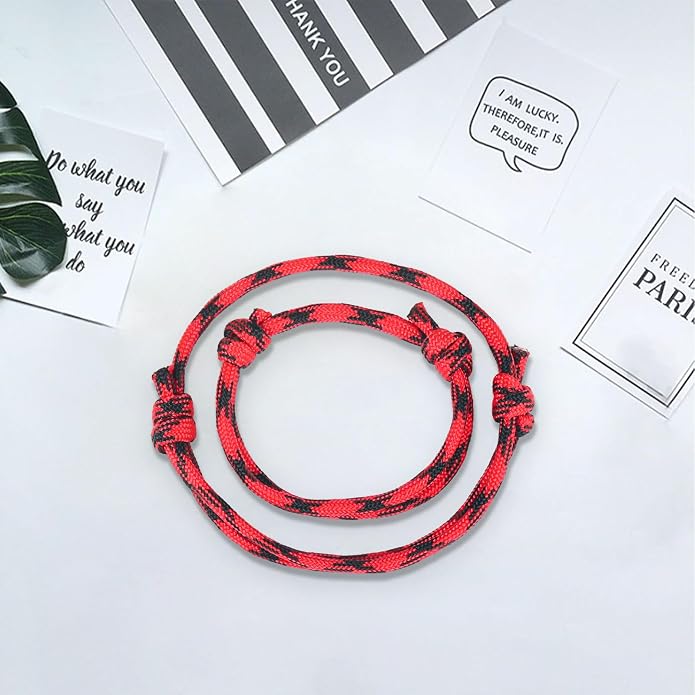 Back to School Gifts Mommy and Me Bracelets Kindergarten School Supplies | Back to school bracelet set of 2, paracord with sliding knot, includes keepsake card and jewelry box