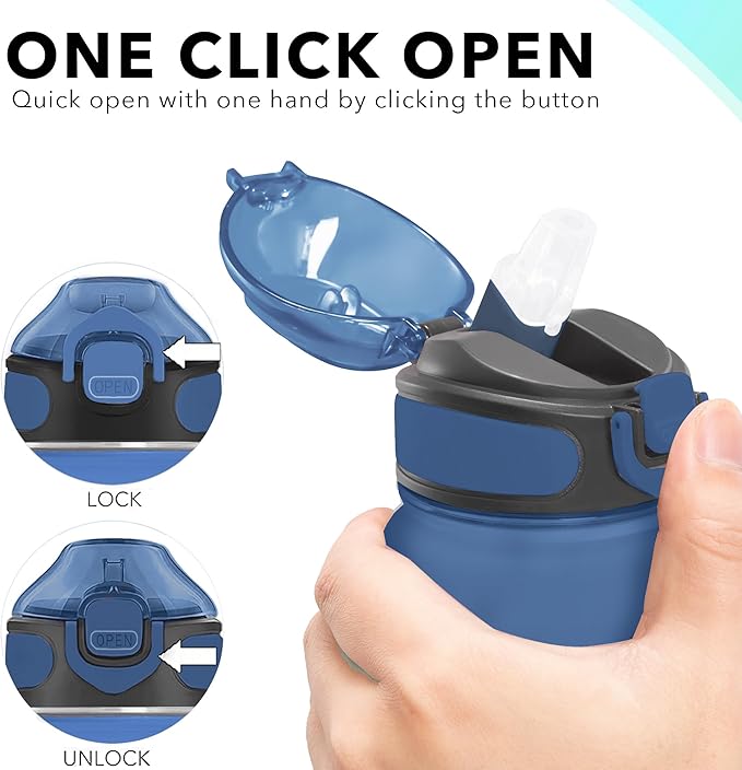 Enerbone 32 oz Water Bottle with Times to Drink and Straw, Motivational Drinking Water Bottles with Carrying Strap, Leakproof BPA & Toxic Free, Ensure You Drink Enough Water for Fitness Gym Outdoor