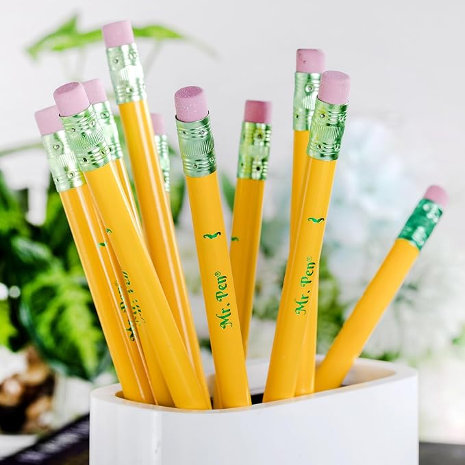 Mr. Pen- Jumbo Pencils, 20 Pack with 1 Sharpener, Yellow Barrels, Smooth Black 2 HB Graphite Cores, Large Preschool Pencils, Smooth Writing Lead for Kindergarten, Kids and School Supplies