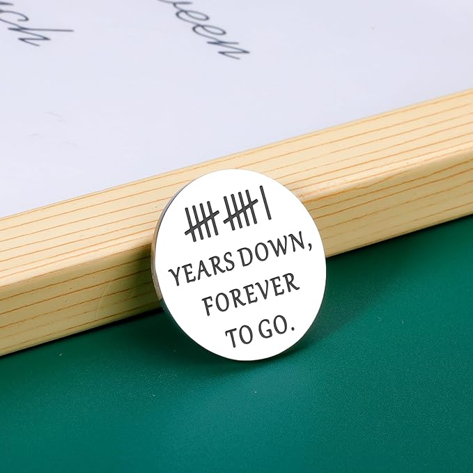 11th Anniversay Steel Gifts for Him Her 11 Years Wedding Anniversary Steel Gifts for Wife Steel Anniversarry Husband Gift from Wife Gift for Boyfriend Girlfriend Valentine Christmas Double Sided