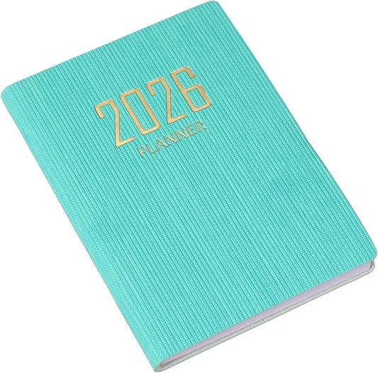 PATIKIL 2026 Daily Planner Notebook, 4.2 x 3.1" 64 Sheets Undated to Do List Daily Weekly Monthly Goals Pocket Notebook for Office Home Study Work Weeding Time Management, Cyan