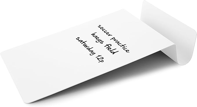 Three by Three Seattle 5.5 x 9 Inch to.do Dry Erase Board with Marker for Memos, Lists, and More in Office, Home, Classroom, and Event Spaces (White)