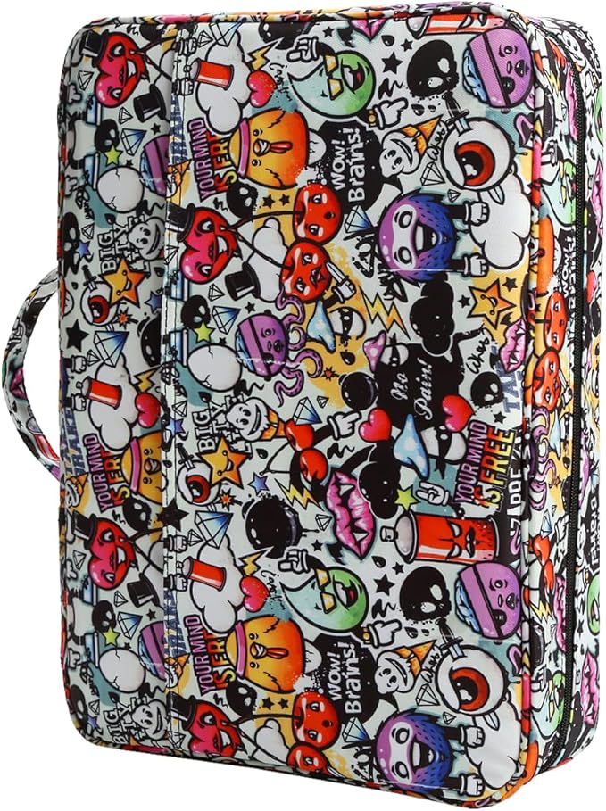 Lbxgap Portable Colored Pencil Case Holds 480 Slots Pencils or 320 to 328 Gel Pens Large Capacity Pencil Organizer with Handle Strap Handy for Colored Pencils & Gel Pen