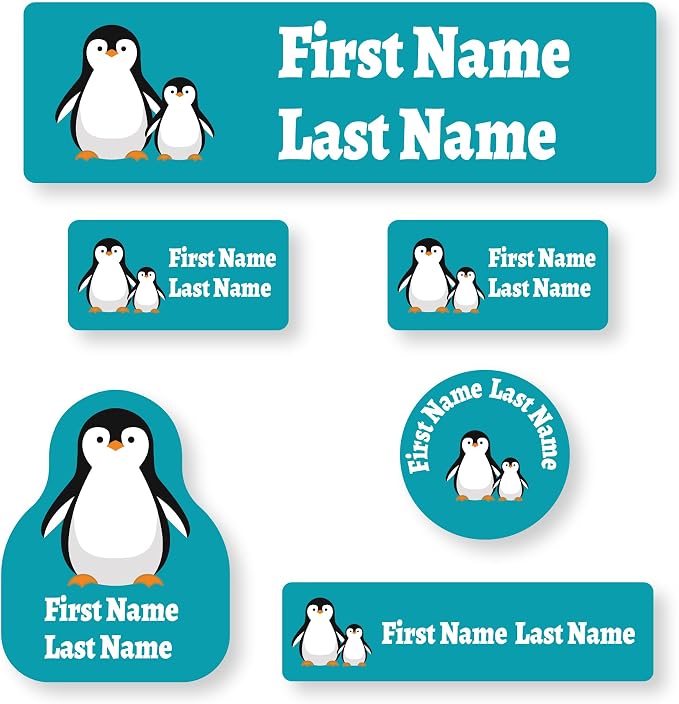 Personalized Daycare Name Labels for Kids (71 Labels) - Custom Durable Waterproof Name Stickers for Clothing Tags, Water Bottles, Lunch Boxes, and School Supplies - Dishwasher, Washer