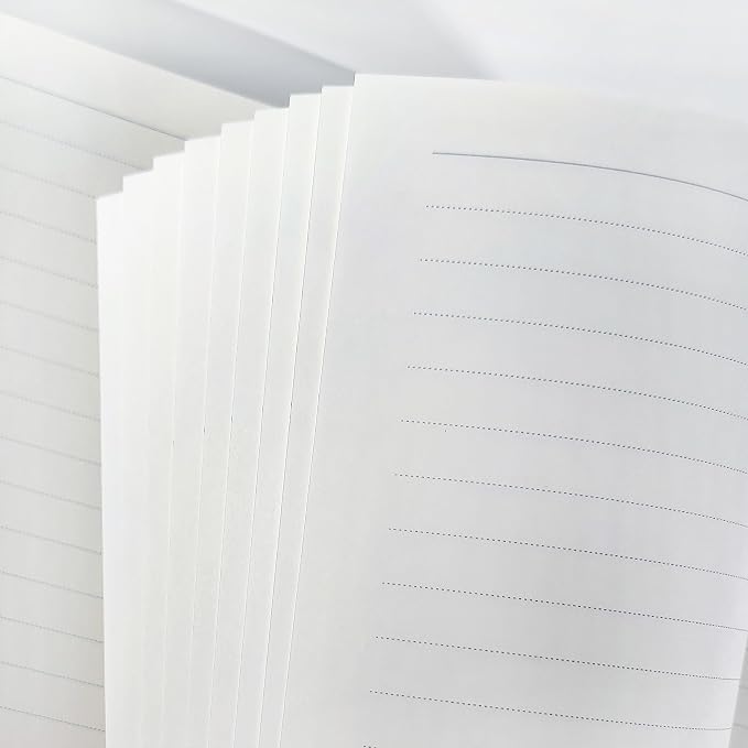 A4 Lined Loose Leaf Refill Paper, 10mm Ruled 4-Hole Punched, 135 Sheets