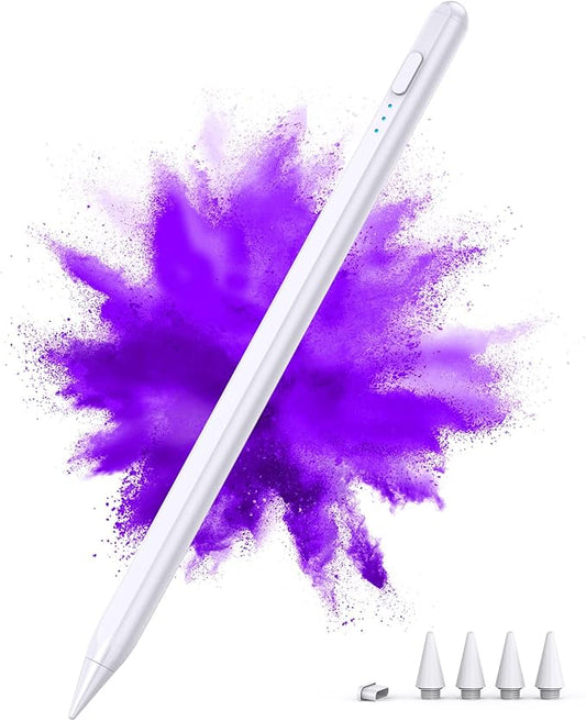 DEGGE Stylus Pen for iPad 2018-2025, 15Mins Fast Charge for Apple Pencil, Palm Rejection, Compatible with iPad A16 11/10/9/8/7/6, iPad Pro M5/M4/12.9"/11", iPad mini 7/6/5, iPad Air M3/M2/5/4/3