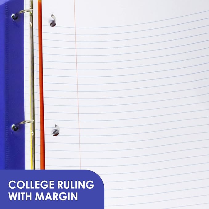 BAZIC Products College Ruled Filler Paper, 150 Sheets, 10.5" x 8", 6-Pack
