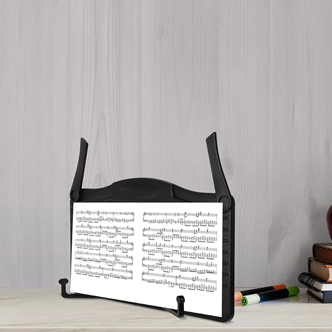 OSALADI Music Stand for Sheet Music Portable and Sturdy Book Holder for Practice Performances and Study Reliable Music Rack for Digital Piano Textbooks and More